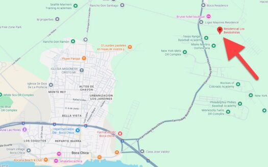 New 2BR/2BA Home in Residencial Los Beisbolistas – 5 Minutes to Boca Chica Beach